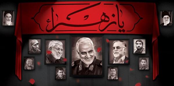 عکس سردار سلیمانی در ایام فاطمیه