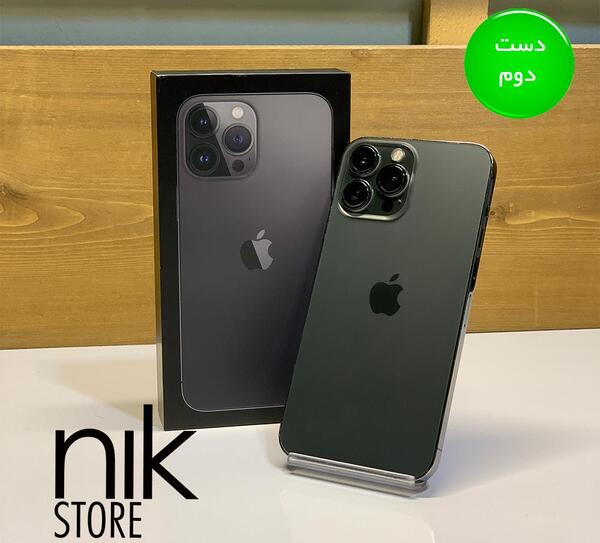 عکس گوشی ایفون ۱۳ پرومکس مشکی