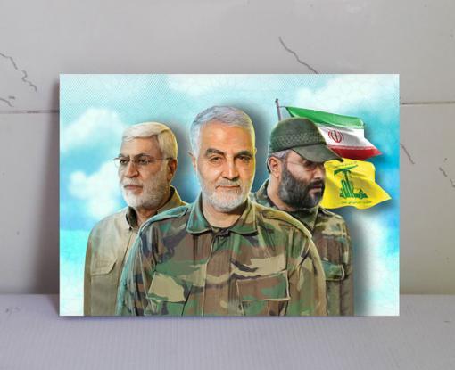 عکس عماد مغنیه و سردار سلیمانی