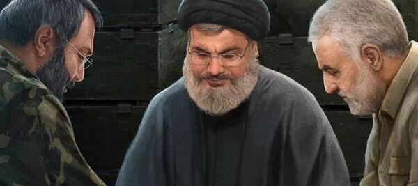 عکس عماد مغنیه و سردار سلیمانی