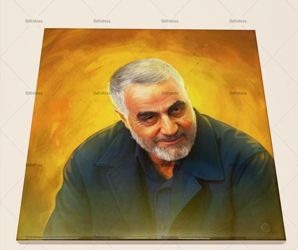 طراحی نقاشی عکس سردار سلیمانی