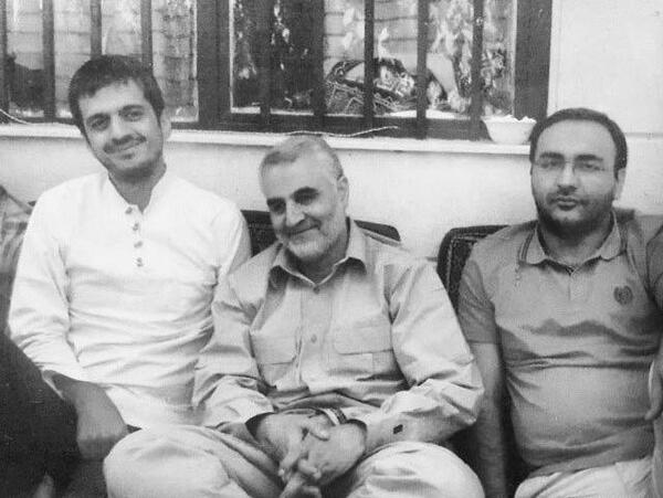 عکس سردار سلیمانی و شهید باکری