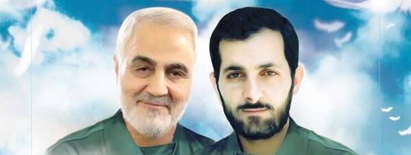 عکس سردار سلیمانی و شهید باکری
