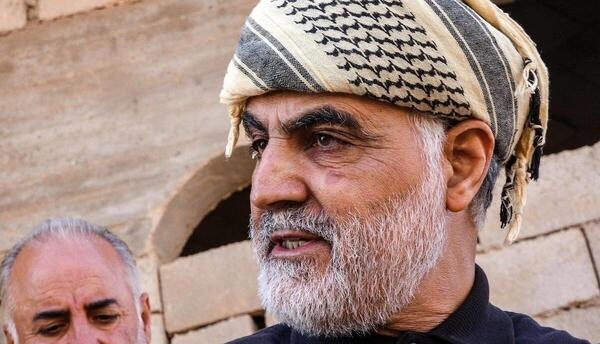 عکس سردار سلیمانی وقتی که شهید شد