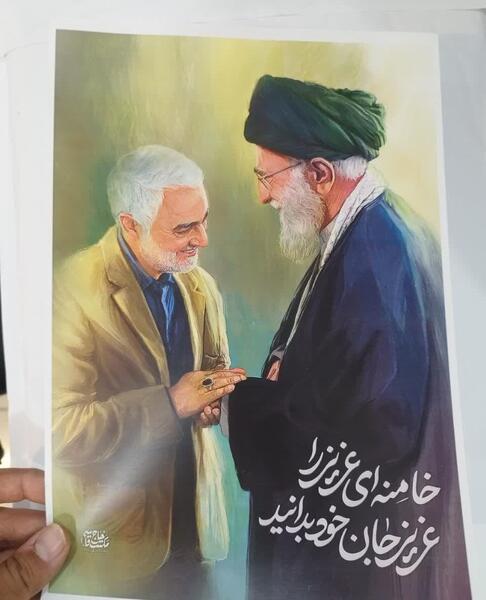 زیباترین عکس سردار سلیمانی و رهبر