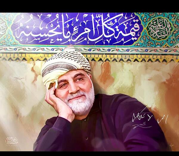 پوستر عکس سردار سلیمانی با کیفیت بالا