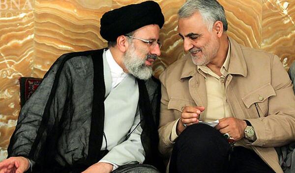 عکس سردار سلیمانی و رئیسی باهم