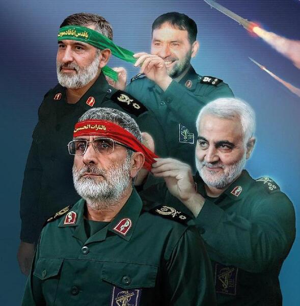 عکس سردار سلیمانی با سردار حاجی زاده