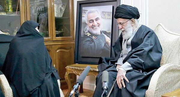 عکس سردار سلیمانی و اقا خامنه ای