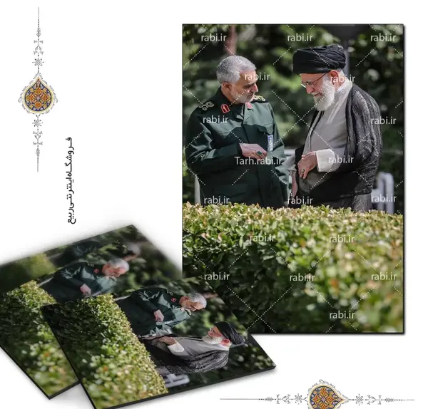 عکس سردار سلیمانی و اقا خامنه ای