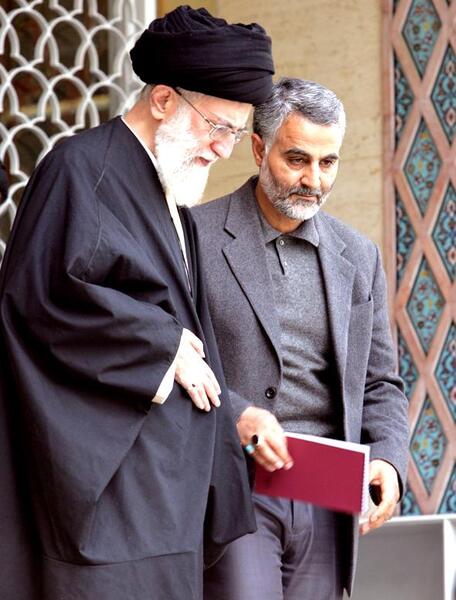 عکس سردار سلیمانی و آقای خامنه ای