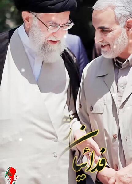 عکس سردار سلیمانی و آقای خامنه ای