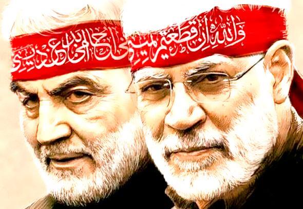عکس سردار سلیمانی با آقا