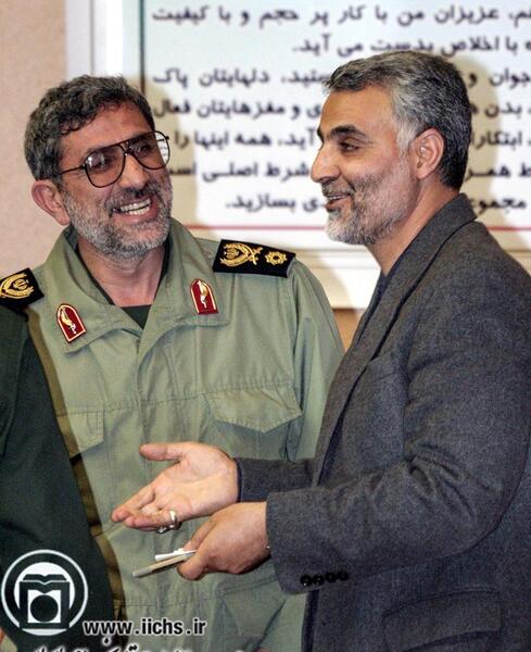 عکس سردار سلیمانی با آقا