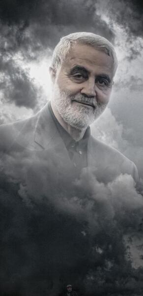 عکس سردار سلیمانی برای پس زمینه گوشی