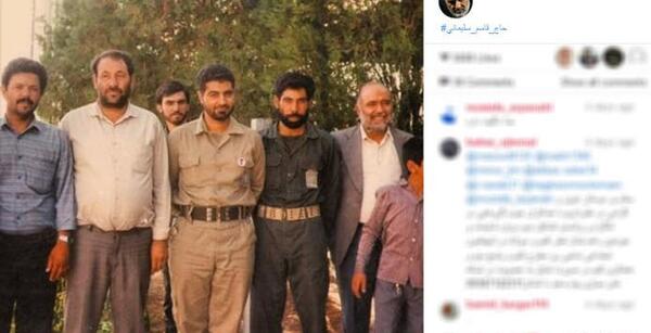 عکس جوانی سردار سلیمانی در جبهه