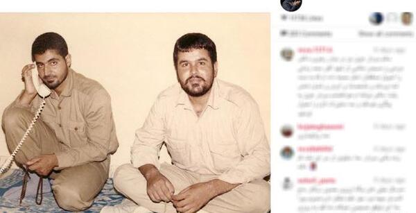عکس جوانی سردار سلیمانی در جبهه
