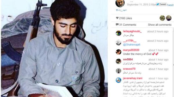 عکس از جوانی سردار سلیمانی