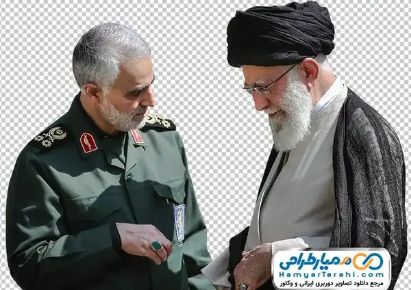 عکس آقای خامنهای و سردار سلیمانی
