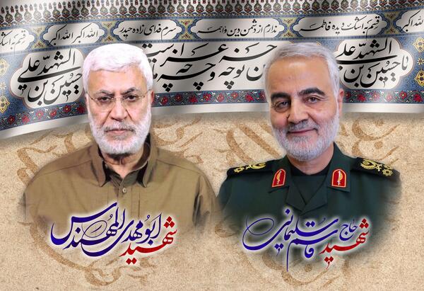 عکس سردار سلیمانی و ابومهدی المهندس