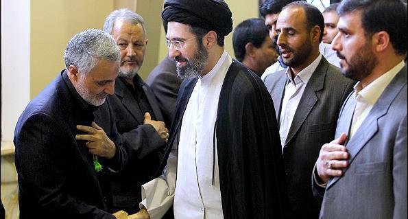 عکس خامنه ای و سردار سلیمانی و رئیسی