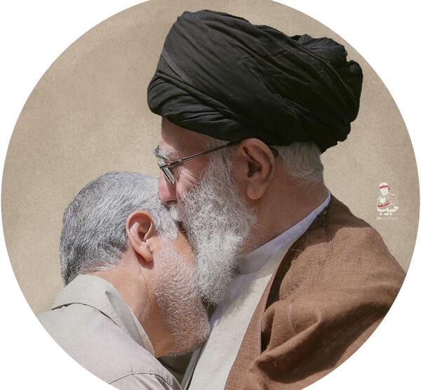 عکس سردار سلیمانی در سوریه برای پروفایل