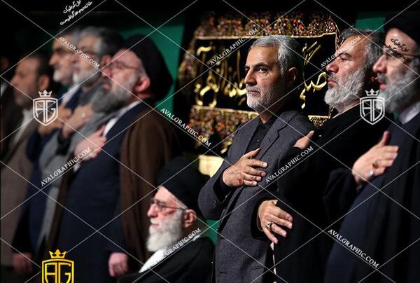 عکس با کیفیت سردار سلیمانی و رهبر