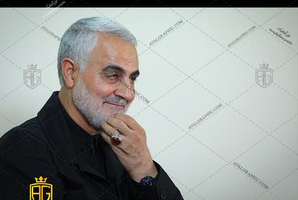 عکس با کیفیت سردار سلیمانی و رهبر