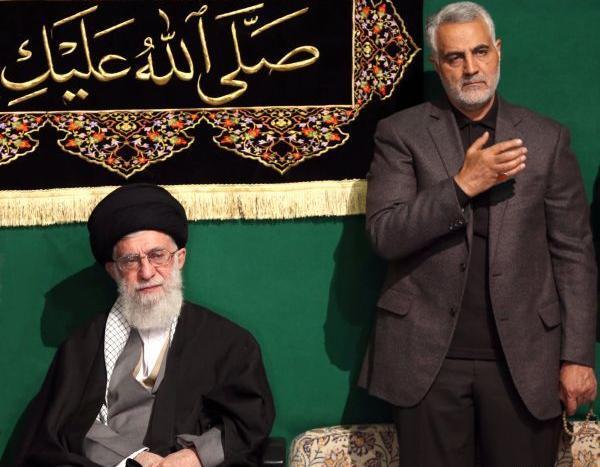 عکس سردار سلیمانی با رهبر کیفیت بالا