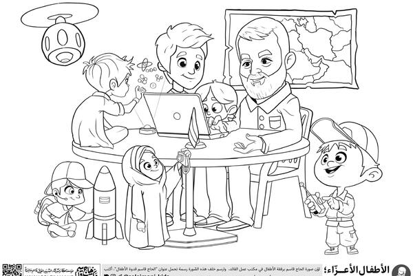 عکس از حاج قاسم سلیمانی برای نقاشی