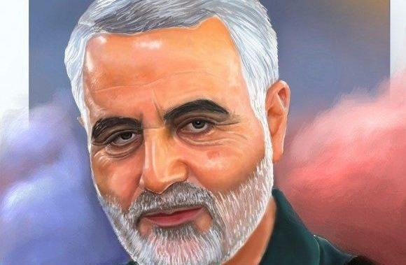 عکس حاج قاسم سلیمانی نقاشی آسان