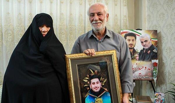 عکس وقتی که حاج قاسم سلیمانی به شهادت رسید