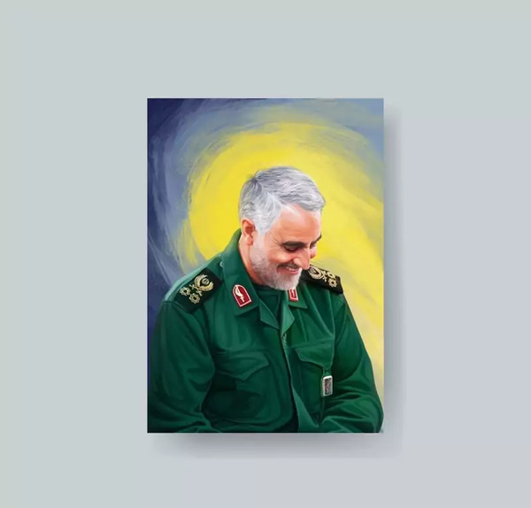 خرید قاب عکس حاج قاسم سلیمانی
