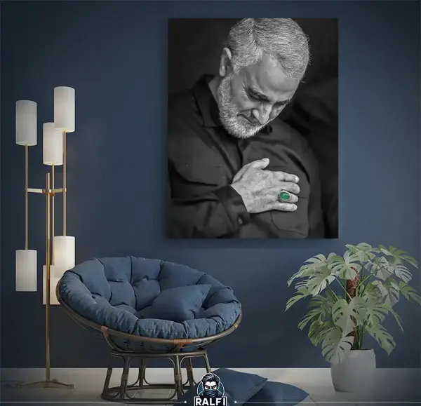 خرید قاب عکس حاج قاسم سلیمانی