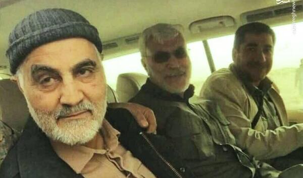 عکس حاج قاسم سلیمانی با مادرش