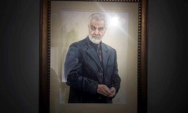 عکس طراحی شده حاج قاسم سلیمانی