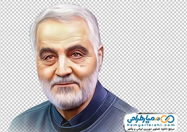 عکس حاج قاسم سلیمانی طراحی