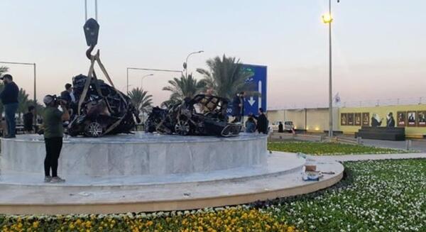 عکس تصاویر محل شهادت حاج قاسم سلیمانی