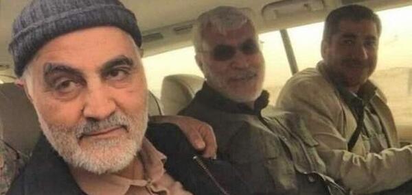 عکس تصاویر از لحظه شهادت حاج قاسم سلیمانی