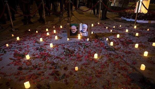 عکس شهادت حاج قاسم سلیمانی در فرودگاه بغداد