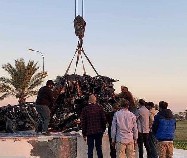 عکس شهادت حاج قاسم سلیمانی در فرودگاه بغداد