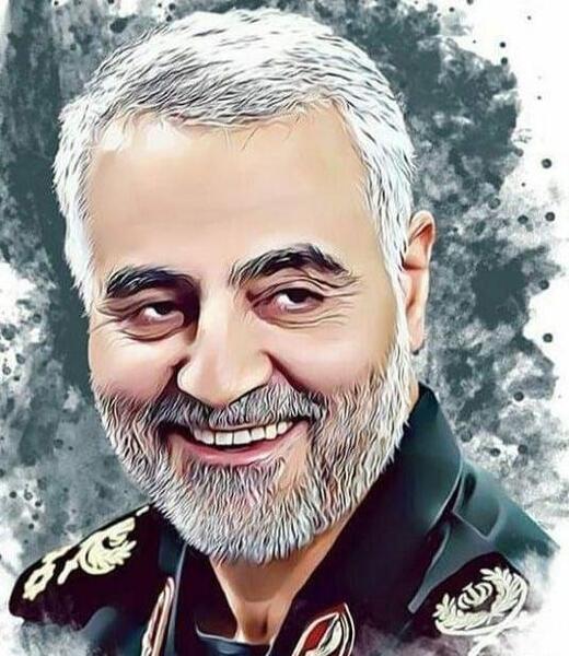 عکس سردار دلها شهید حاج قاسم سلیمانی