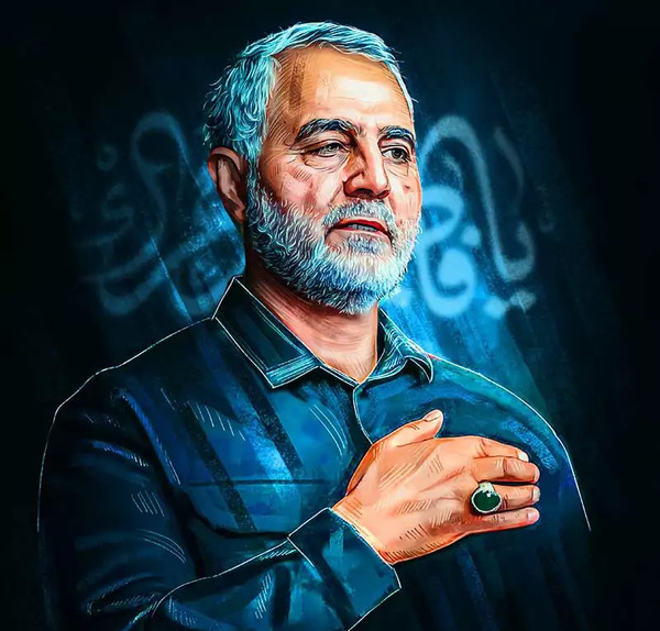 عکس زیبایی از حاج قاسم سلیمانی