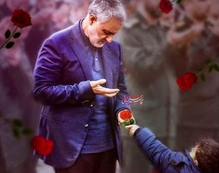 دانلود عکس حاج قاسم سلیمانی و رهبر