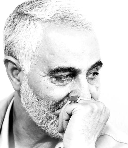 عکس تکی حاج قاسم سلیمانی