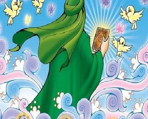 عکس از امام زمان کودکانه