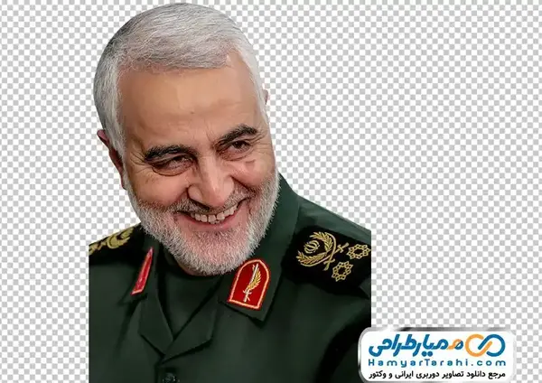 عکس از حاج قاسم سلیمانی با کیفیت