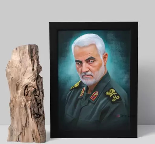 عکس با کیفیت از حاج قاسم سلیمانی برای چاپ
