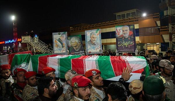 عکس جنازه شهید حاج قاسم سلیمانی