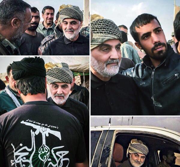 عکس حاج قاسم سلیمانی در جنگ با داعش